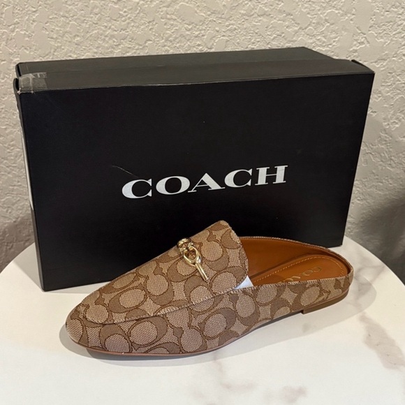 Coach Shoes - Coach Sienna Signature Slides Shoes Size 8.5 NWT